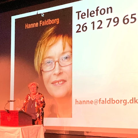 Billede af foredragsholder Hanne Faldborg
