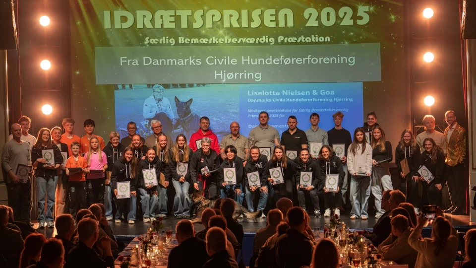 Billede fra Idrætsprisoverrækkelsen 2025