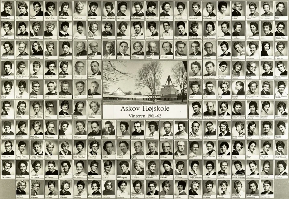 Medarbejdere Askov Højskole vinteren 1961-62