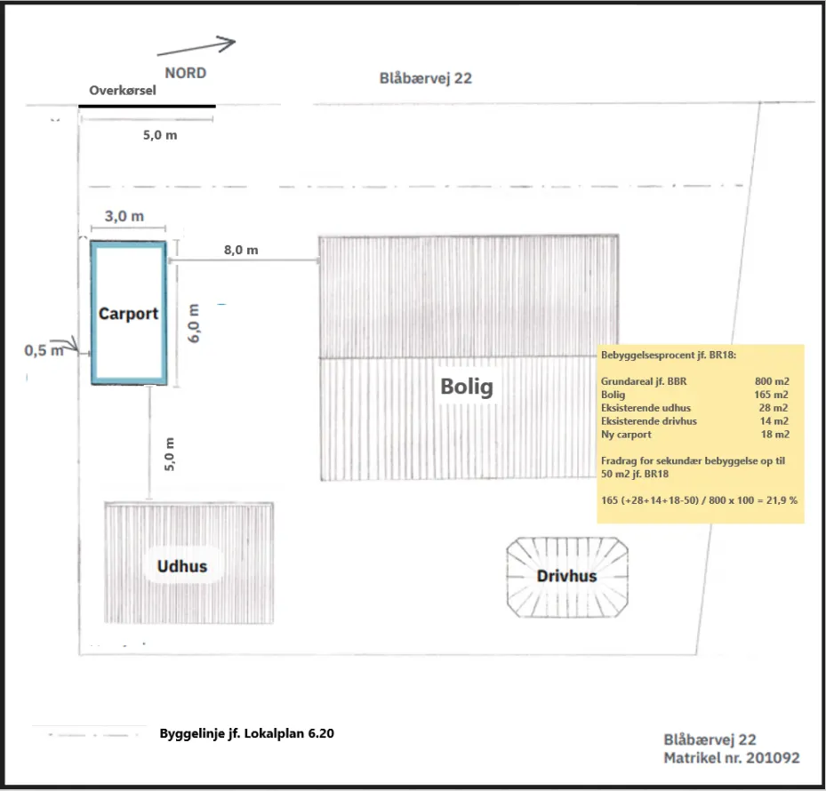 Eksempel på situationsplan