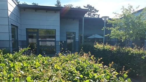 Indgangsparti til bostedet Hybenvang