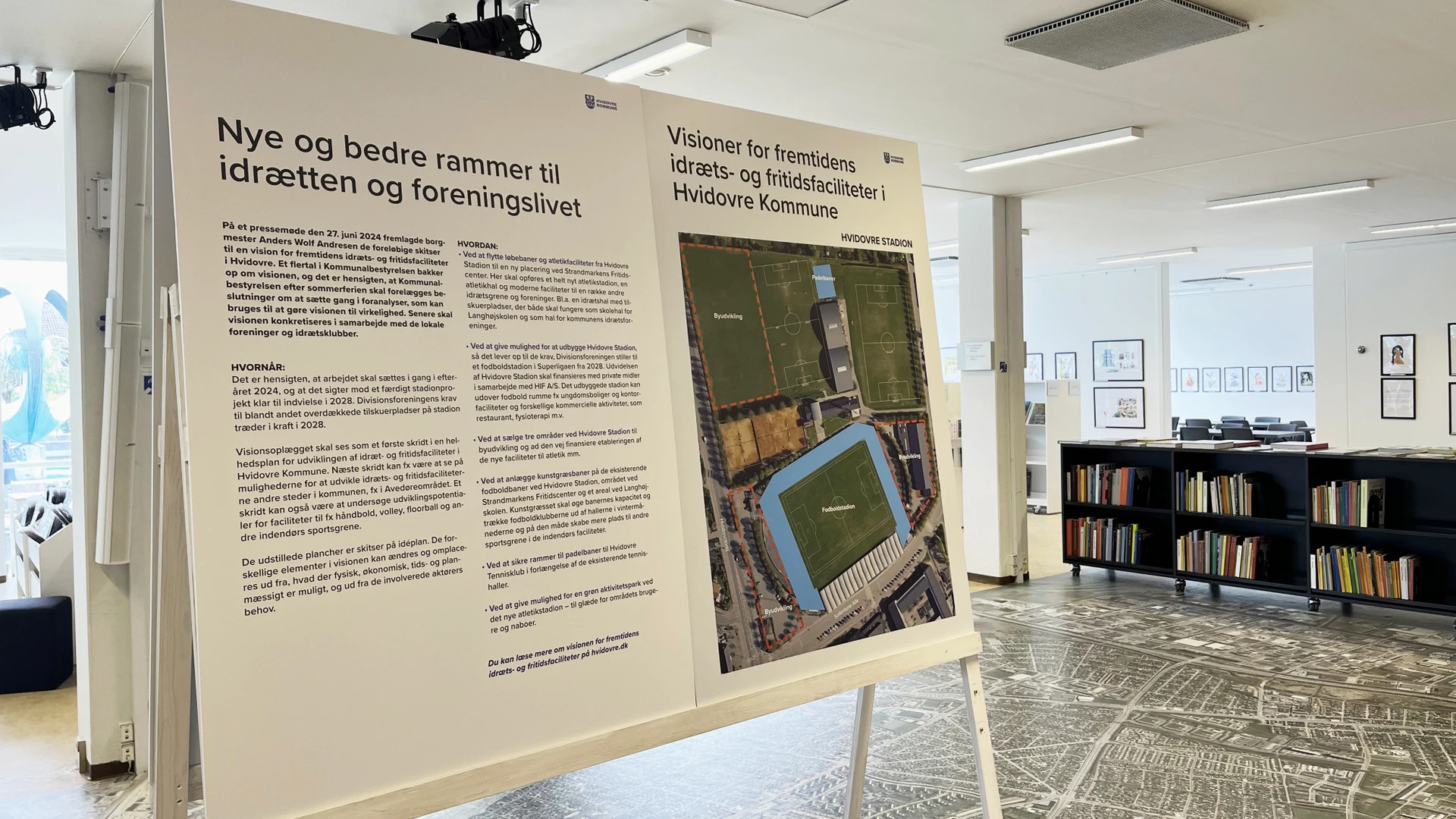 Udstilling af idrætsvisionen på Hovedbiblioteket