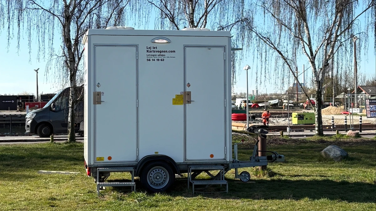 Toiletvogn på Hvidovre Havn