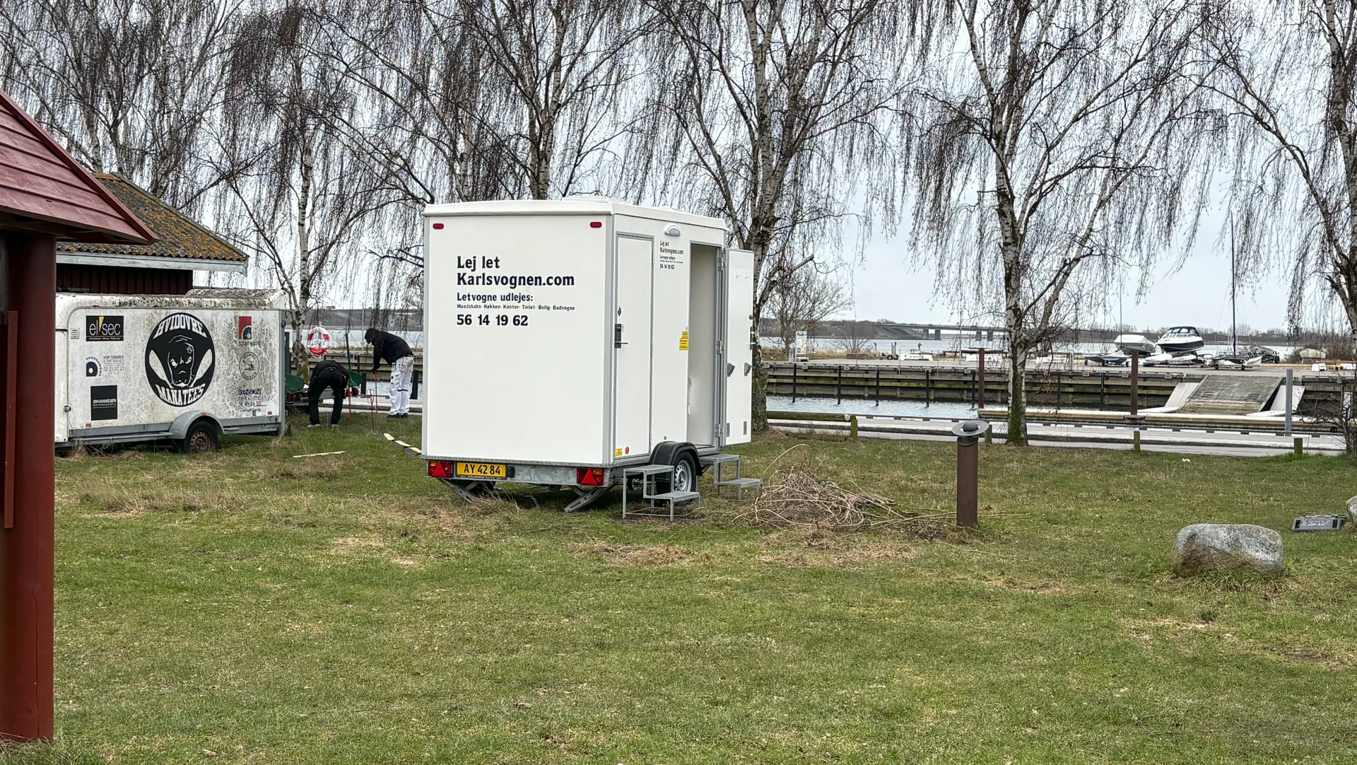 Toiletvognen på havnen