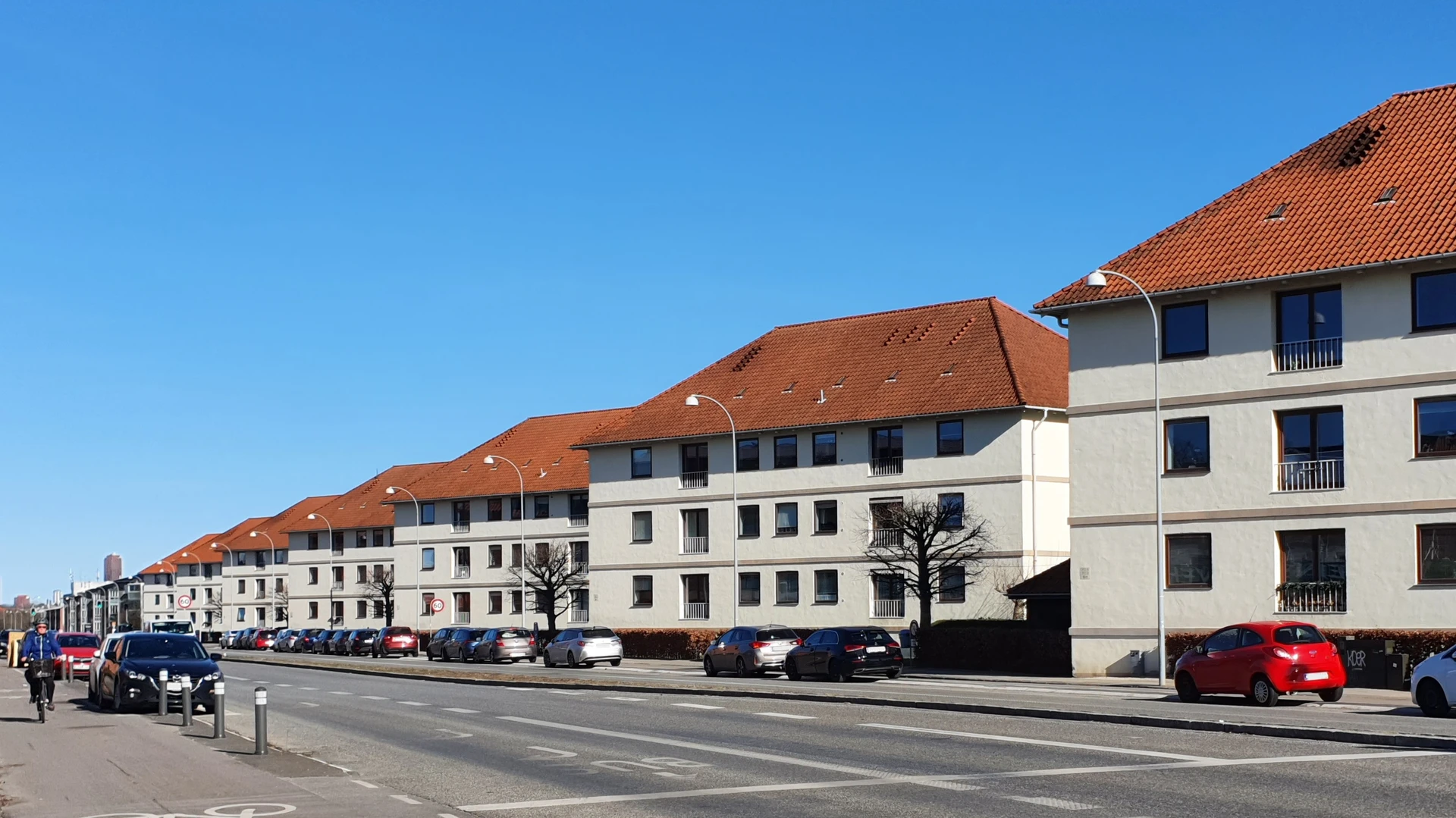 Billede af bebyggelsen set fra Gl. Køge Landevej