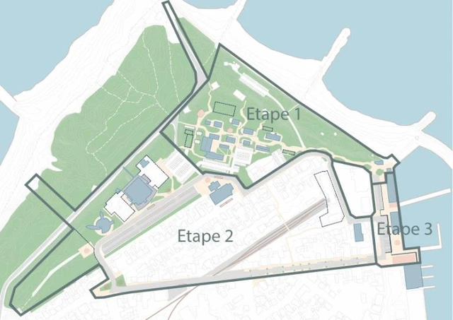 Etapekort - viser etape 1-3