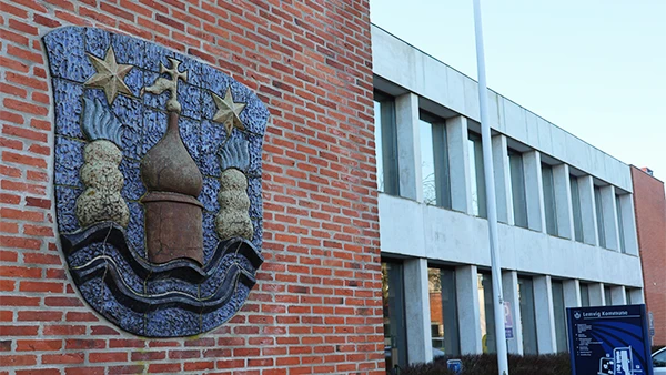 Byvåben skulptur