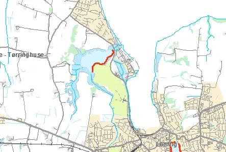 Kort over Hornsø