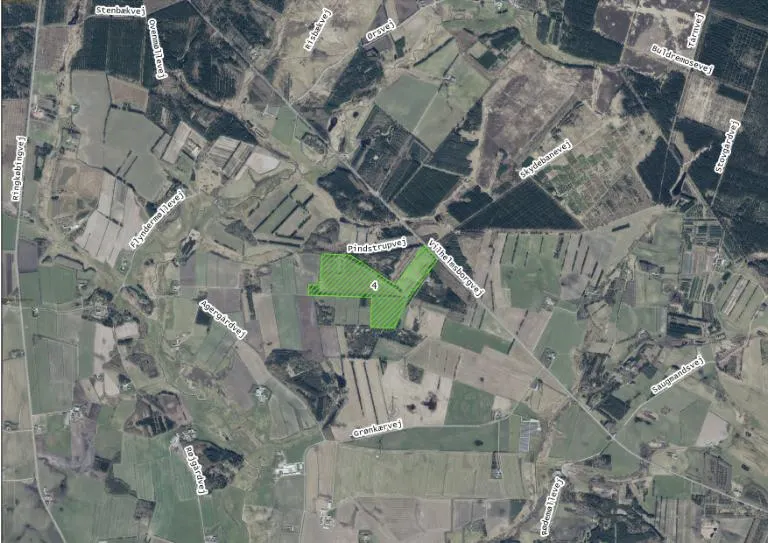 Kort over Pindstrup
