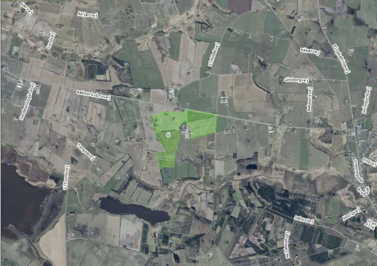 Kort over Brandborg