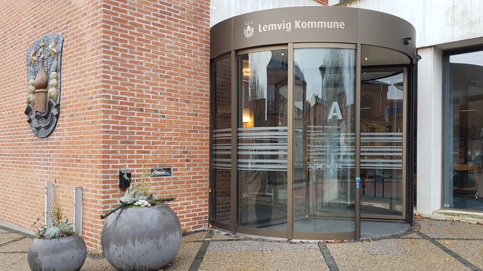 Indgangsparti ved Borgerservice Lemvig Kommune