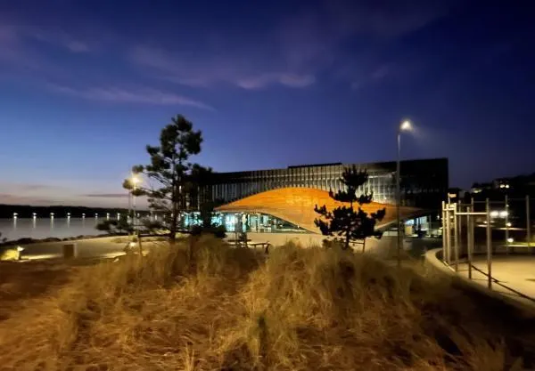 Klimatorium i aftenlys