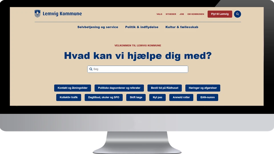 Skærmdump af lemvig.dk