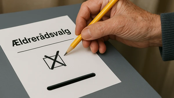 Stemmeseddel ift. ældrerådsvalget