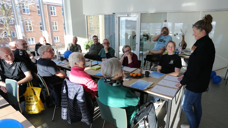 Undervisningssituation fra hjerterehabiliteringen.