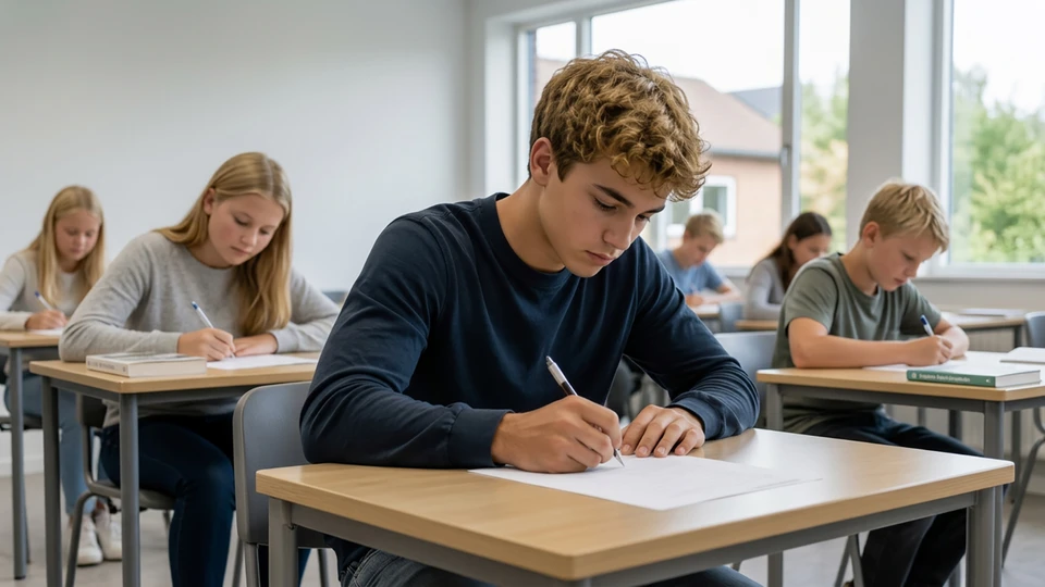 Skoleelev til prøve