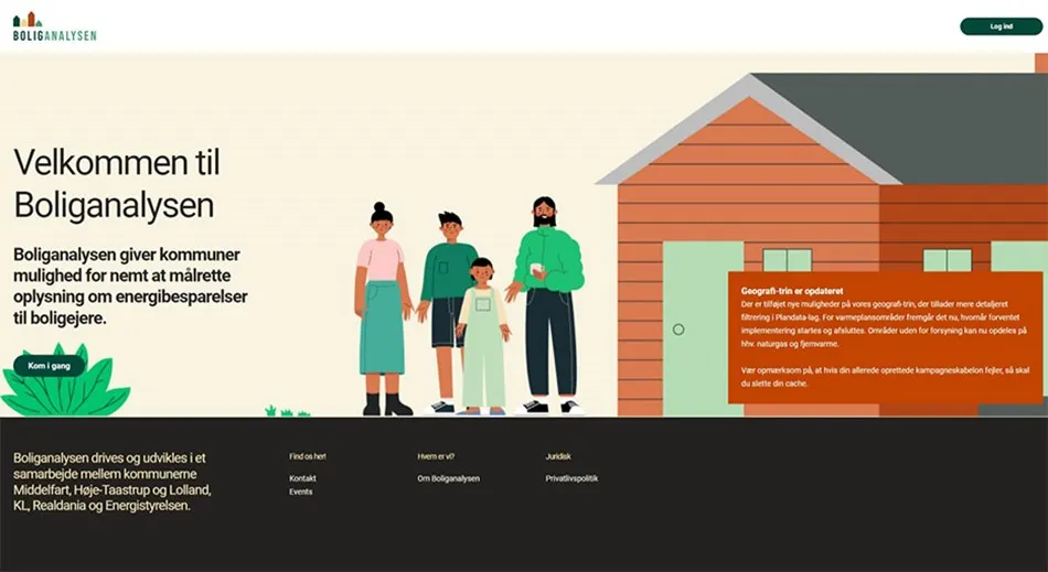 Boliganalysen - et digitalt værktøj til energioptimering i kommunerne