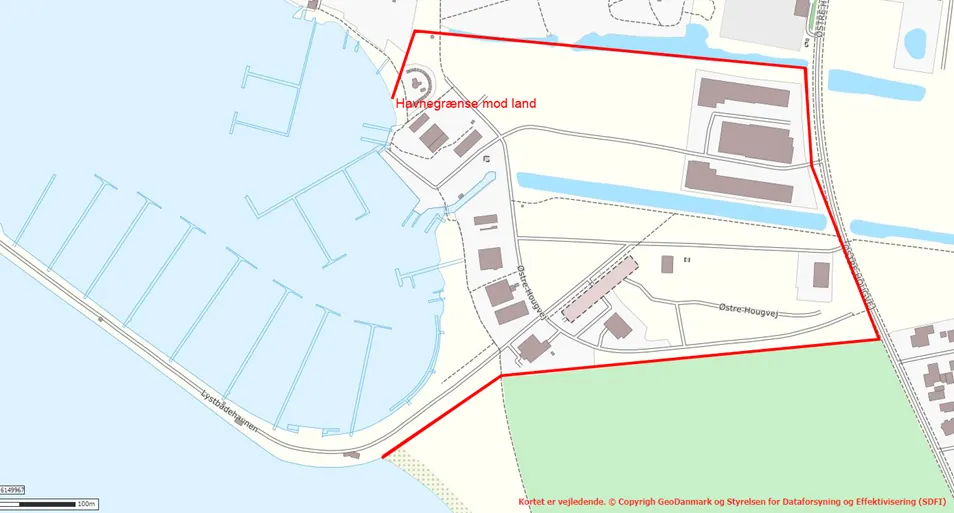 Landområde Middelfart Marina
