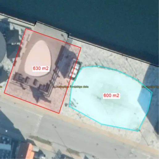 Oversigtskort over havnefronten