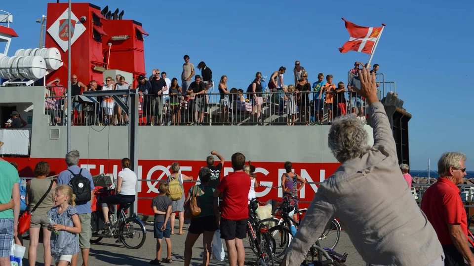 Tunøfærgen klar til afgang
