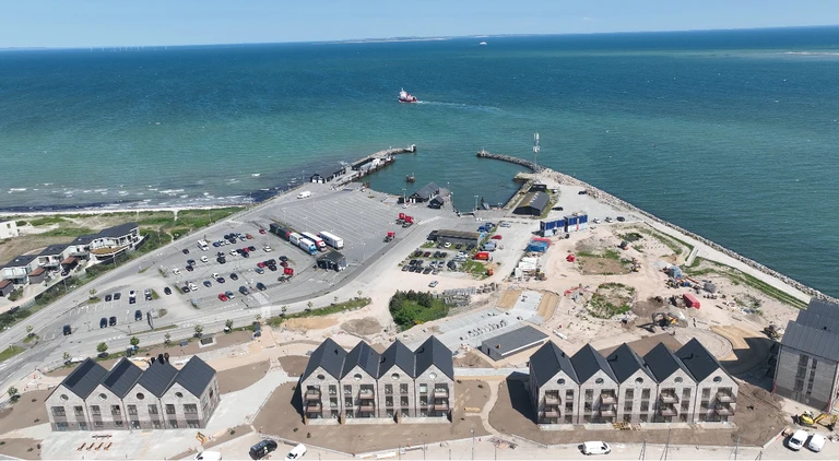 Hou Havn set fra drone