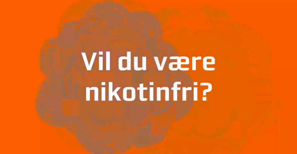 Grafik med teksten: Vil du være nikotinfri