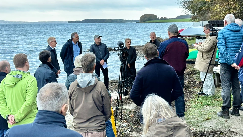 Pressemøde på Sondrup Strand