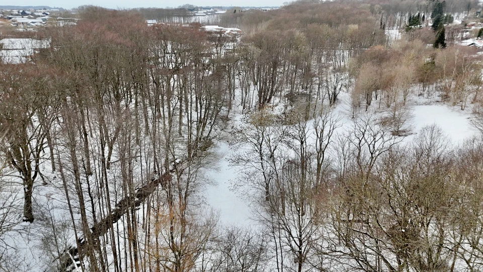 Stampmølledalen med sne