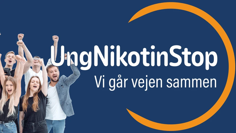 banner med teksten UngNikotionStop: Vi går vejen sammen