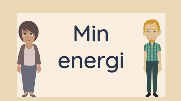 En mand og en kvinde og teksten Min energi