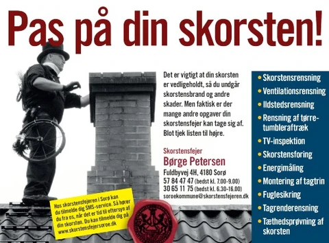 Logo for skorstensfejer Børge Petersen