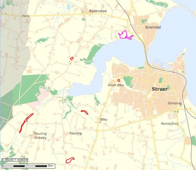Kilen vådområde afgrænsning