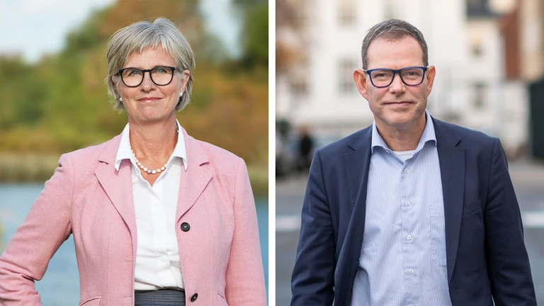 Direktør i Nationalt Genom Center Bettina Lundgren og direktør i Sundhedsdatastyrelsen Thomas Fredenslund