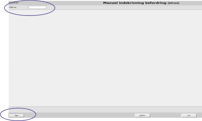Manuelt indskrivningsbillede