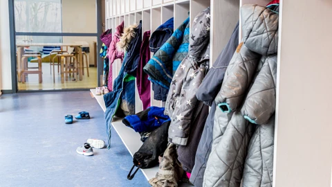 Garderobe i daginstitution